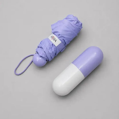 Portable Capsule Travel Umbrella – UV Protection & Waterproof