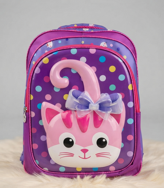 Cat Holographic School Bag