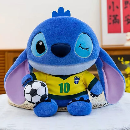 Stitch Brazil Football Edition Plush Stuff Toy