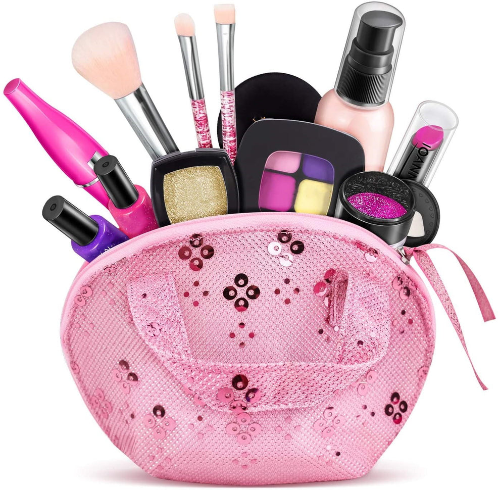 Kids Pretend & Play Fake Makeup Kit – Realistic & 100% Mess-Free Toy Set