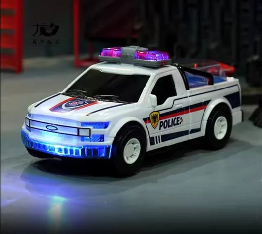 Police Car With Clock Sounds And Lights