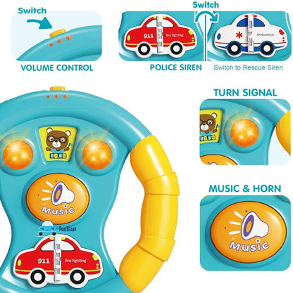 Interactive Musical Steering Wheel Toy