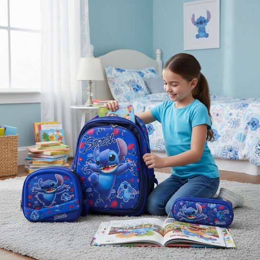 Stitch 3 Pc School Bag