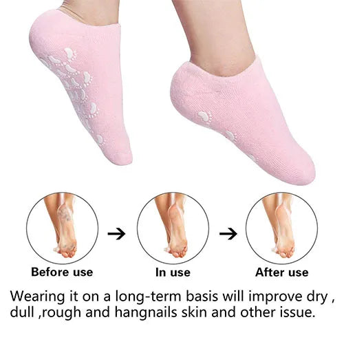 Premium Silicon Gel Moisturising Ultra Soft Spa Socks