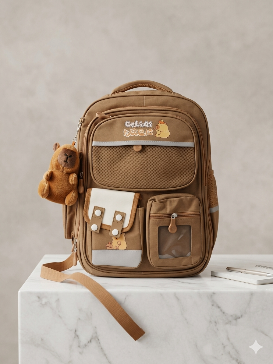Kawaii School Bag With Hanging