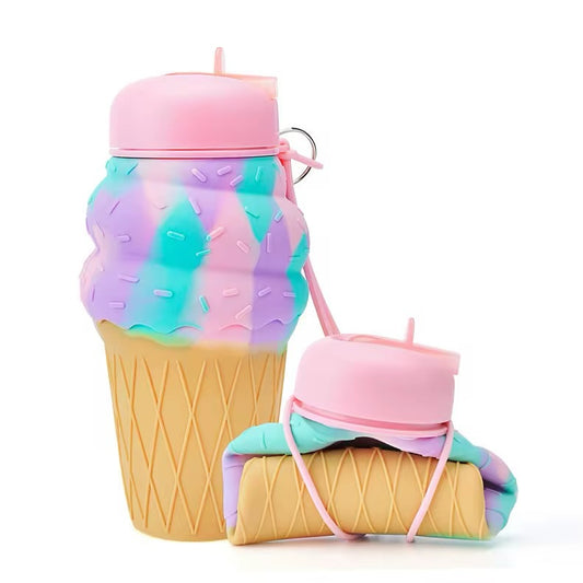 Foldable Icecream Shape Water Bottle