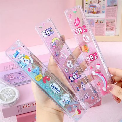 Centre Filled Glittery Water Scale | Ruler