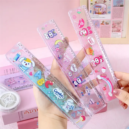 Centre Filled Glittery Water Scale | Ruler