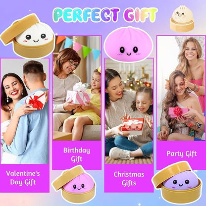 Cute & Stress-Relieving Momo Dumpling Squishy Toy