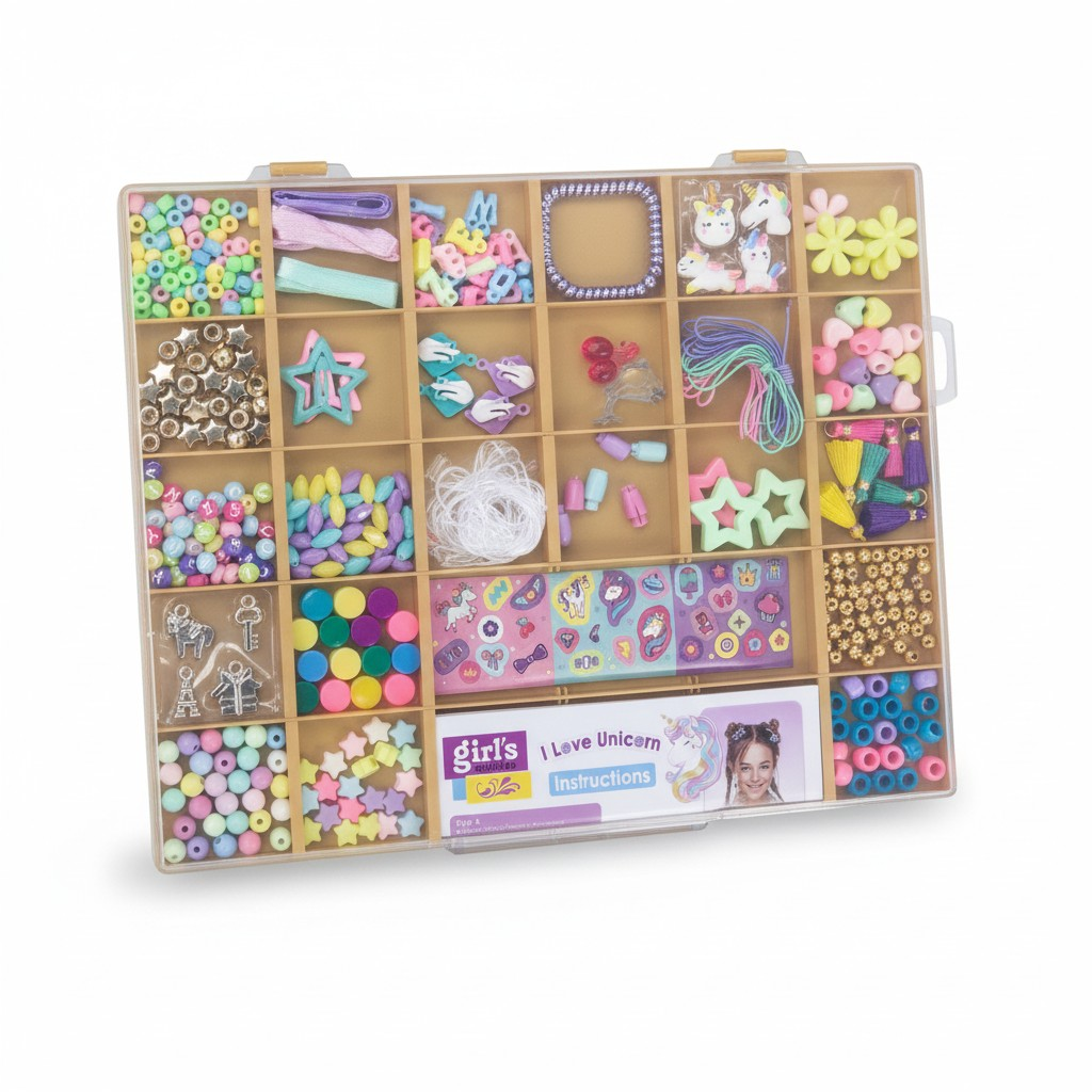 Unicorn Jewelry DIY Kit for Girls – 350+ Beads & Charms