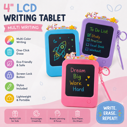4-Inch Unicorn LCD Writing Tablet
