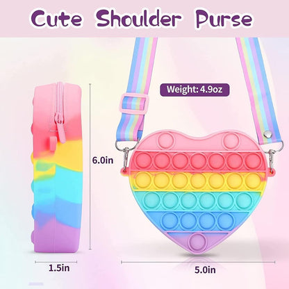 Heart Popit Bag | Purse For Kids