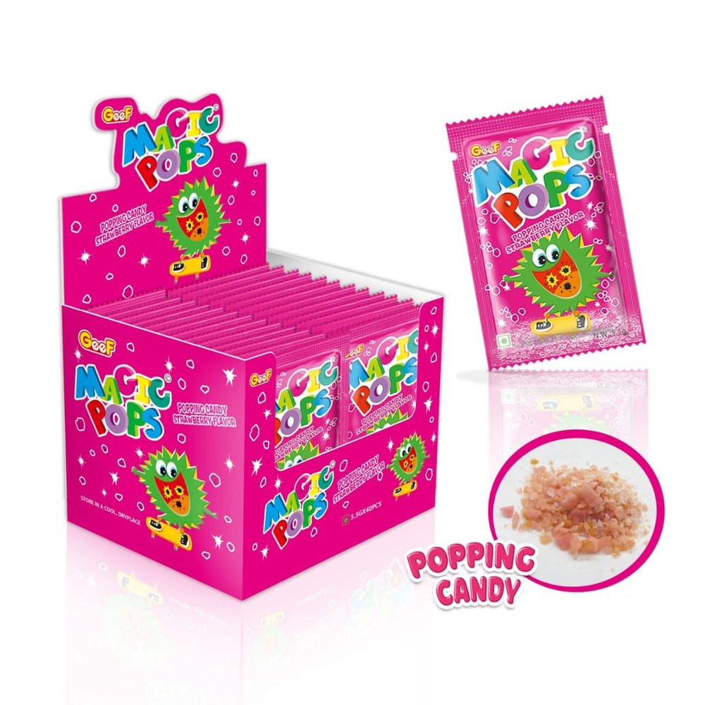 Magic Popping Candy Pack Of 4 – Cola, Lemon, Lychee & Strawberry