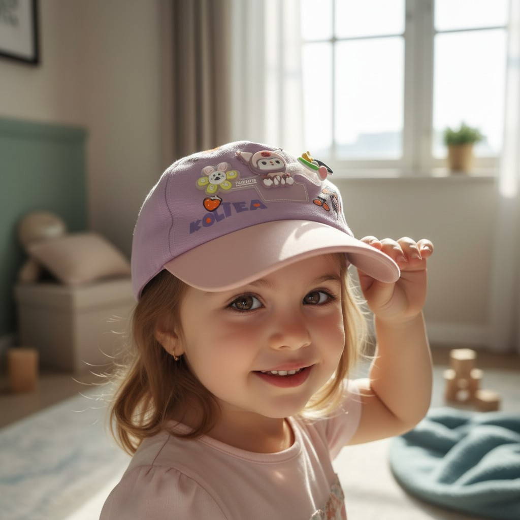 Sanrio Kuromi Baseball P Cap With Light And Spinner