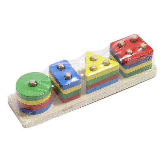 Geometric Wooden Sorting Board
