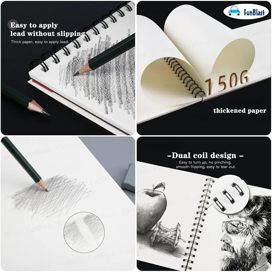 A 3 Big Size High Quality Sketch Book With 24 Sheets