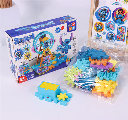 Stitch Gear Blocks Ferris Wheel Building Toy for Kids (42 Pcs)