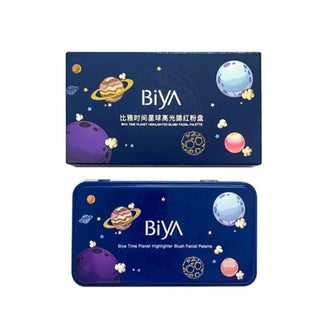 Biya Highlighter And Blush Pallette In Tin Packaging