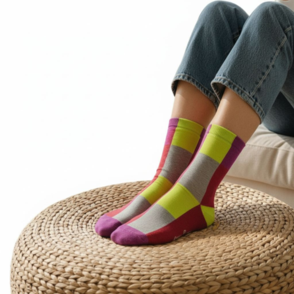 Colorful Premium Cotton Socks – For Kids (8+ Years) to Adults