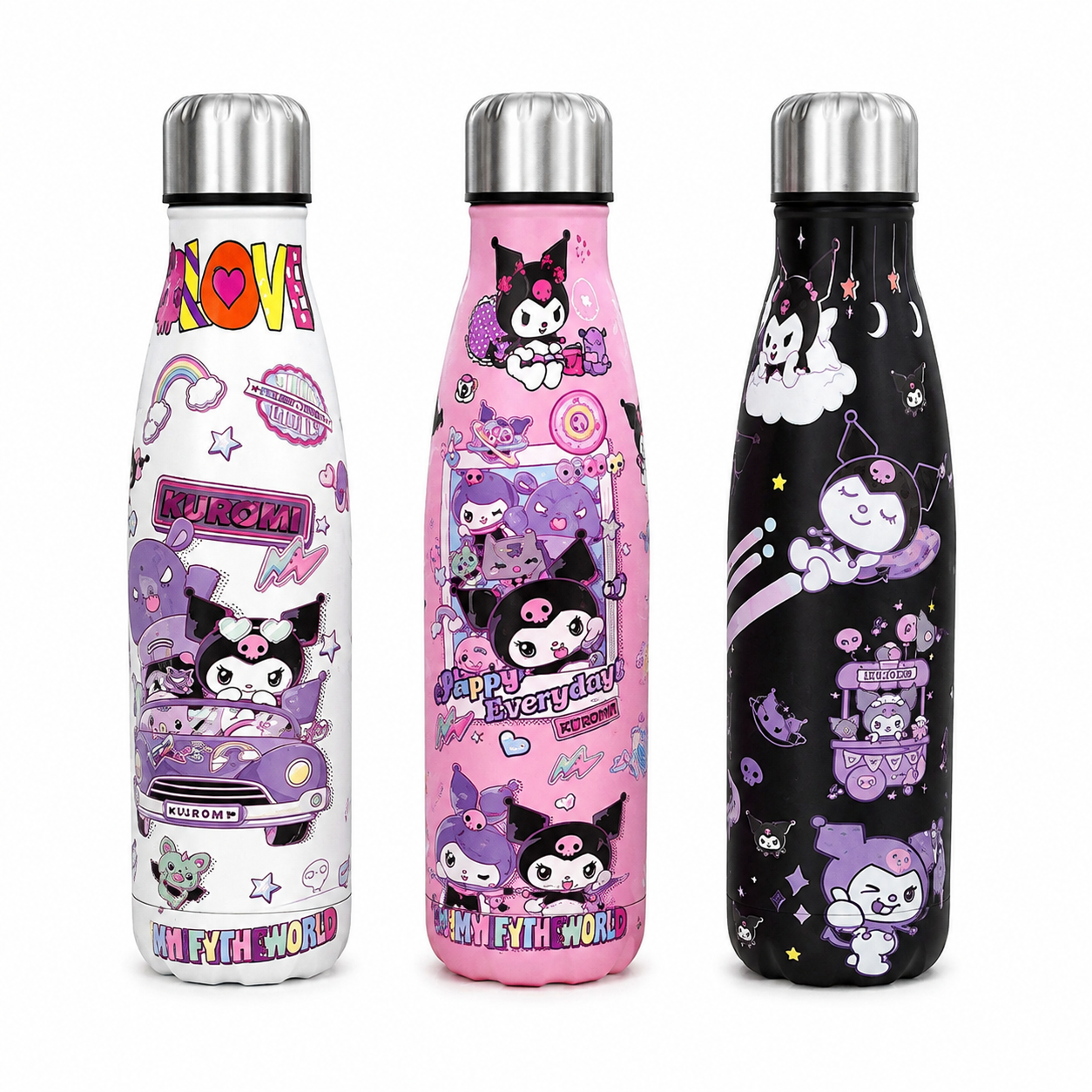 Kuromi Steel Water Bottle