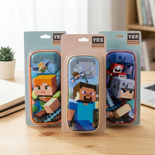 Minecraft Double Zip Stationery Pencil Pouch