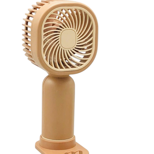 Chargable Hand Held Fan With Stickers