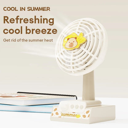 Cute Capybara Mini Desktop Fan