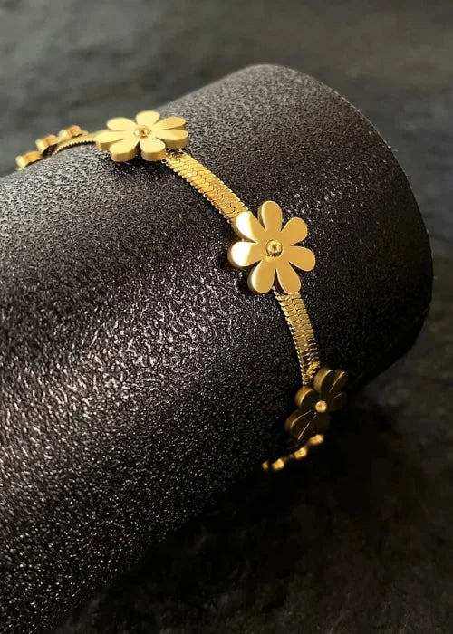 Flower Stainless Steel Bracelet