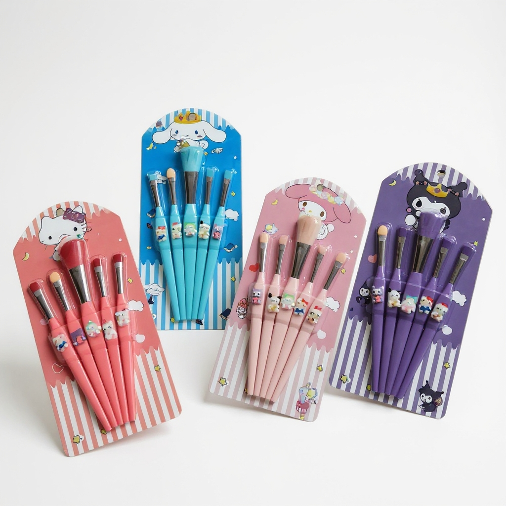 Sanrio Makeup Brushes | Kuromi | Cinnamoroll | My Melody | Kitty