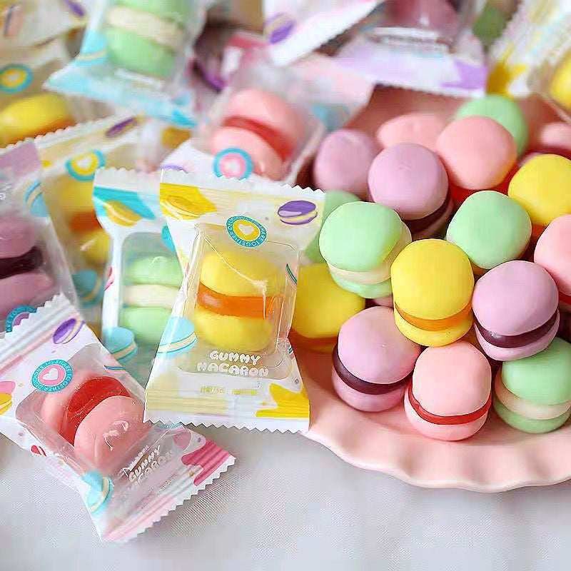 Gummy Macaron Candy – Soft & Chewy Treats