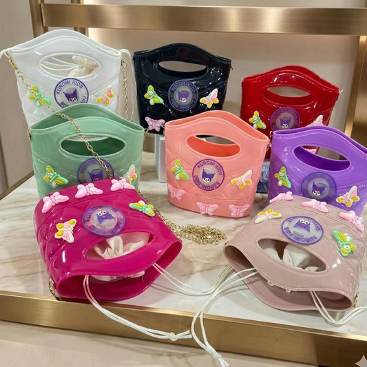 Kuromi Jelly Handbag with Light & Inner Cloth Pouch