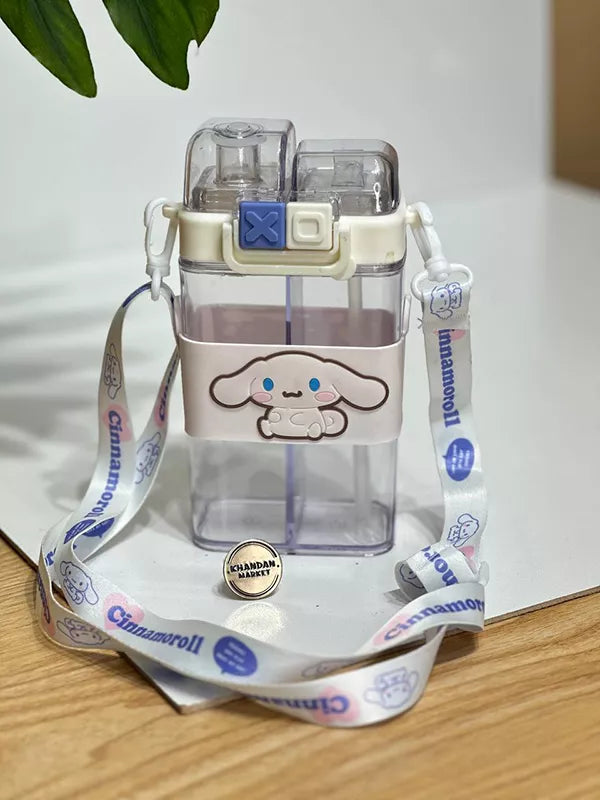 Sanrio Two Way 2 In 1  Partition Water Bottle
