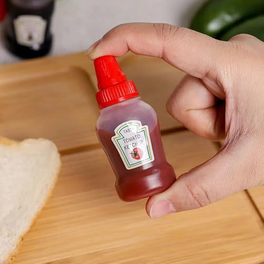 Mini Ketchup Bottle Pair For Lunch Box