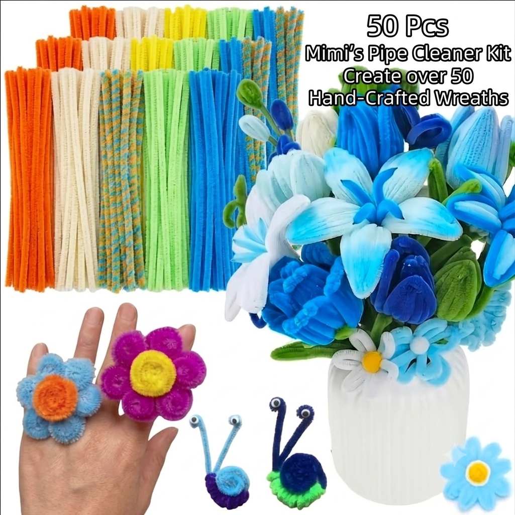 Pipe Cleaner 50 Pcs For Arts & Craft | Colorful