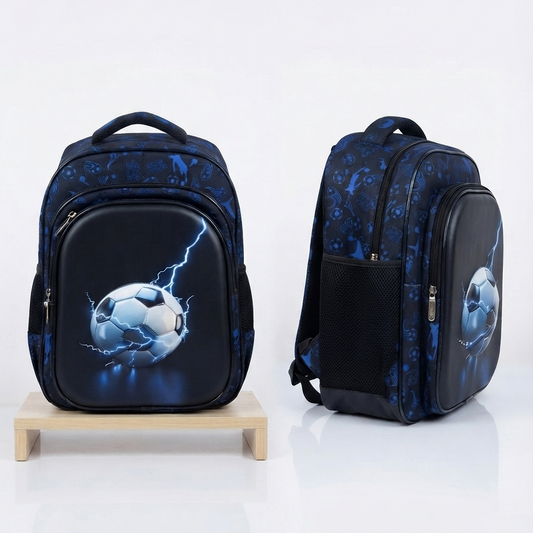Football Mania 3D Hard-Shell School Bag 18 Inch