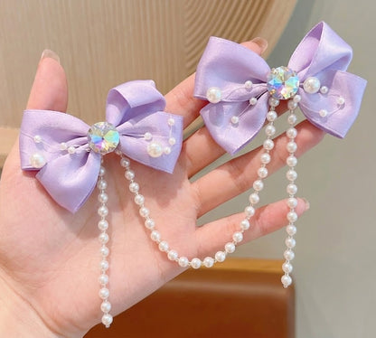 Hair bows Tiara With Backdrop
