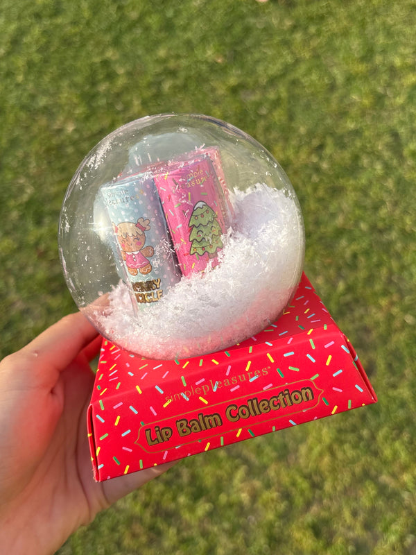 Snow Globe Scented Lip Balms With Premium Packaging