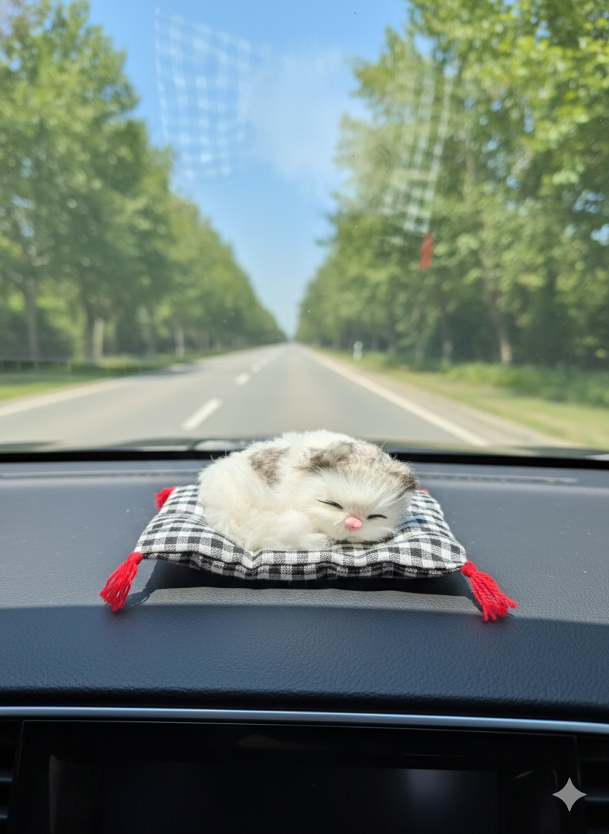 Mini Cat Car Dashboard Decoration