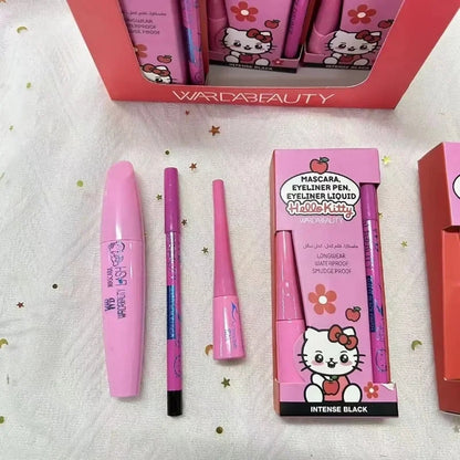 Hello Kitty 3 in 1 Set | Mascara | Eyebrow Pencil | Eye Liner