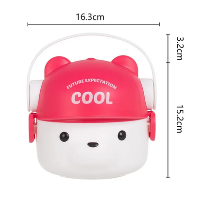 Bear Headphones Lunch Box