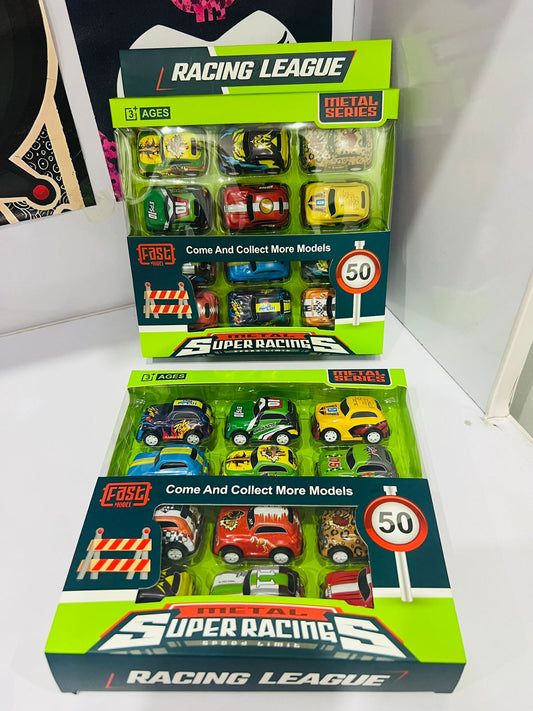 Racing League Metal Cars Set