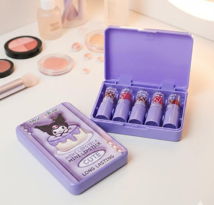 Kuromi Mini Lipsticks Pack Of 5 With Box