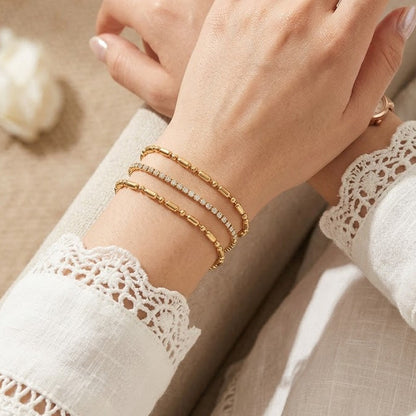 Triple Chain Stainless Steel Bracelet