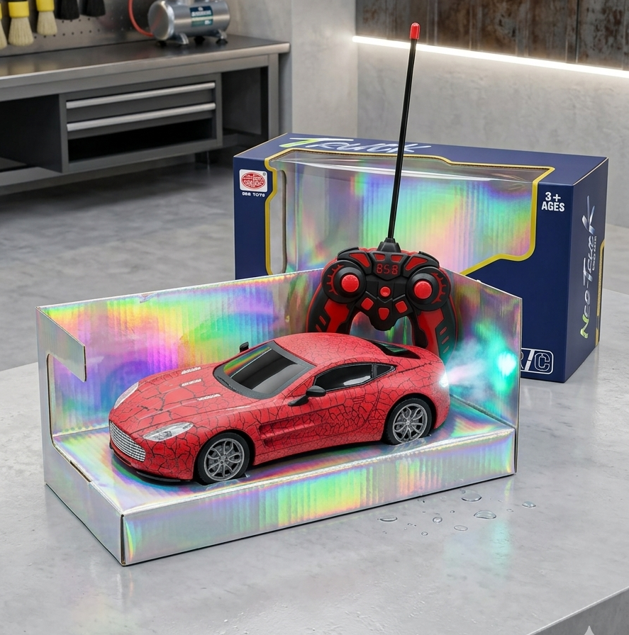 Neo-Truck R/C High-Speed Sports Racing Car with Spider-Crack Design