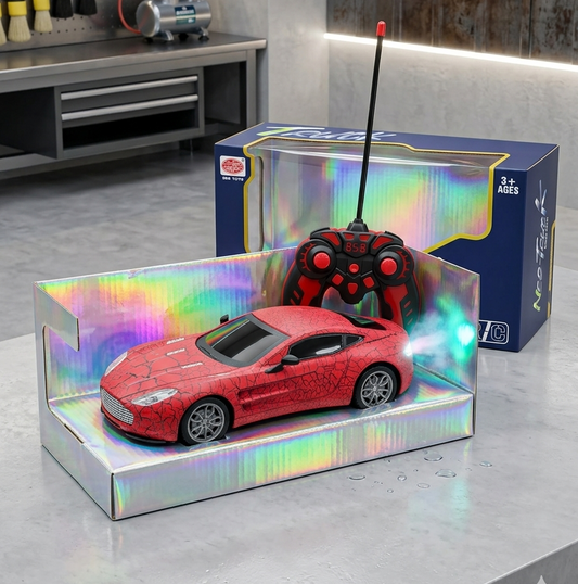 Neo-Truck R/C High-Speed Sports Racing Car with Spider-Crack Design