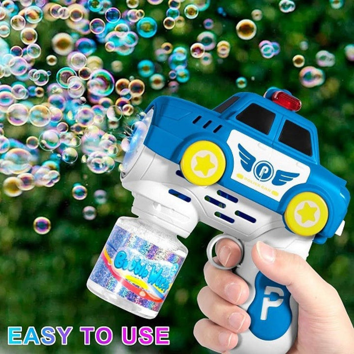Police Car Bubble Gun With Solution