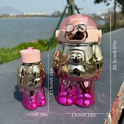 Holographic Twin  Robot Water Bottles