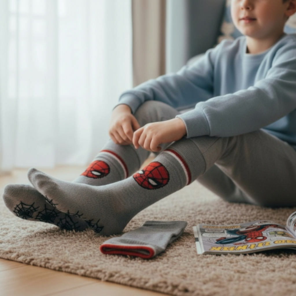 Spiderman Marvel Anti Slip Socks
