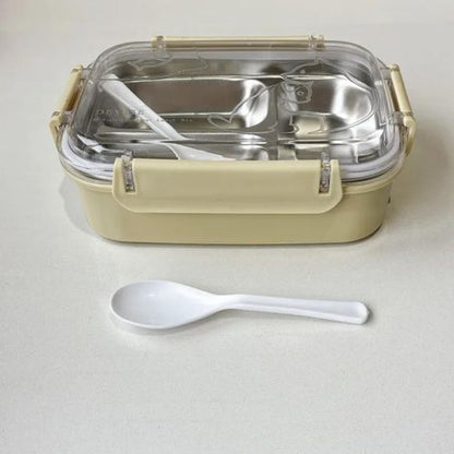 Elegent Stainless Steel 3-Compartment Kids Lunch Box