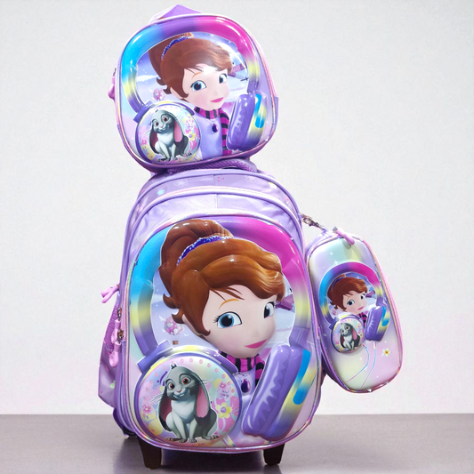 Doll 3 Pc High Quality School Bag